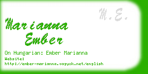 marianna ember business card